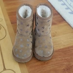 UGG boots brown with silver stars size 8